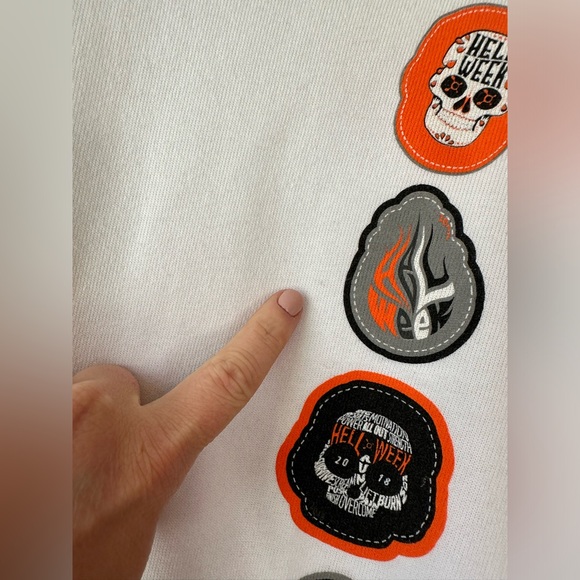 Orangetheory Unisex Hell Week Crewneck Sweatshirt White (Size XS) - Picture 9 of 9